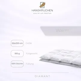 HANSKRUCHEN Diamant Luxs Daunendecke Warm 155 x 220 cm)
