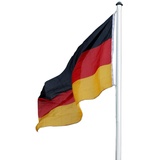 Posten Börse Fahnenmast Aluminium 6,20 Meter inklusiv Deutschland Fahne