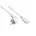 Alcasa P0130-W018 Stromkabel weiß 1 8 m CEE7/7 IEC