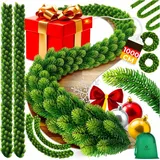 Kesser KESSER® Weihnachtsgirlande naturgetreue Girlande Weihnachtsdeko In- - - Grün