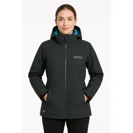 DEPROC activ Winterjacke DEPROC ACTIVE "Whistler 3in1 II WMN", Damen, Gr. 44L, grau (anthra), Web, 96% Polyester. 4% Elasthan, hüftbedeckend, mit verstellbarem Klettverschluss, Jacken Winterjacke, auch in Großen Größen erhältlich