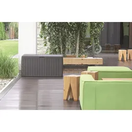 Prosperplast Gartenbox 280 l 116 x 43,8 x 55 cm Dunkelbraun