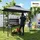 Outsunny Grillpavillon 2,05 x 1,48 m Grau/Schwarz