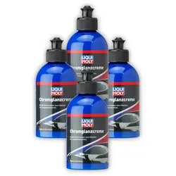 4x 250ml LIQUI MOLY 1529 Politur Chromglanzcreme Chrompflege Chromreinigung