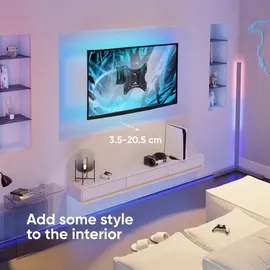 ONKRON TV Wandhalterung 17-43", bis 35 kg, schwenkbar, neigbar, ausziehbar, max 200x200, VESA, Schwarz NP24