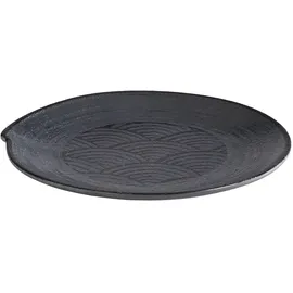APS DARK WAVE Speiseteller Ø 22 cm schwarz