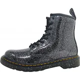 Dr. Martens - Schnürstiefel J Cosmic Glitter in black/silver, Gr.36