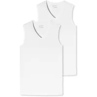 SCHIESSER Herren Tanktop 95/5 Organic Cotton in Weiß L