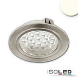 Fiai IsoLED ISOLED LED Möbeleinbaustrahler MiniAMP silber, 4W 60°, 12V DC warmweiß 3000K dimmbar