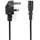 Nedis UK Stromkabel | UK Stecker | IEC-320-C7 | 2.00 m | Ja 2x 0.75 mm2 | Kupfer | Rund | Vernickelt | GB | PVC | Netzstecker: UK / Typ G | 250 V AC |