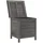 furnicato Gartentruhe 50 x 49 x 56,5 cm Schwarz