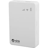 Tragbarer 4G-WLAN-entsperrter 5G-WLAN-Hotspot mit 10000 MAh – Weißer ABS-4G-LTE-Router, SIM-Kartensteckplatz, Unterstützt 10 Geräte, 300 Mbit/s WLAN-Modem-Router