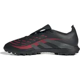 adidas Predator League FOLD-Over Tongue Turf Football Boots, core Black/Grey Four/Lucid red, 46 EU