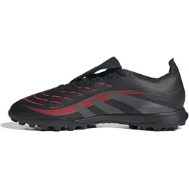 adidas Predator League FOLD-Over Tongue Turf Football Boots, core Black/Grey Four/Lucid red, 46 EU
