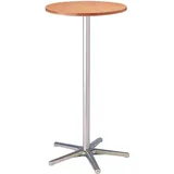 Maul Stehtisch 60 x 60 x 110 cm Buche/Braun/Silber