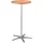 Maul Stehtisch 60 x 60 x 110 cm Buche/Braun/Silber