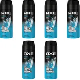 Axe Bodyspray Ice Chill ohne Aluminiumsalze 6x 150 ml Dose