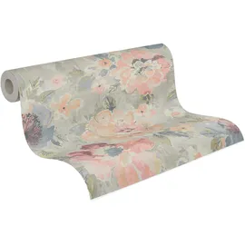 A.S. Création Aquarell Dreams Vliestapete 10,05 m x 0,53 m 1 St Bunt/Grau/Pink/Blau/Grün 396072