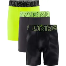 Under Armour Performance Tech Print Boxershorts Hi-Vis Yellow L 3er Pack