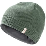 Vaude Mütze Edo Beanie III in Grün – Warme & atmungsaktive Wintermütze - Unisex Beanie-Mütze in Rippstrick-Optik - Thermomütze ausgekleidet mit weichem Fleece - Made in Germany