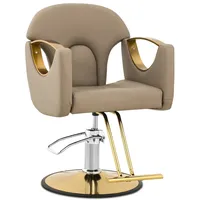 Physa Friseurstuhl mit Fußstütze 53 64 cm 180 kg Beige - Friseurstühle physa