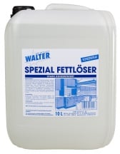 Walter Spezial Fettlöser, Fettreiniger entfernt tierische und pflanzliche Fette und Eiweißverschmutzungen, 10 Liter - Kanister