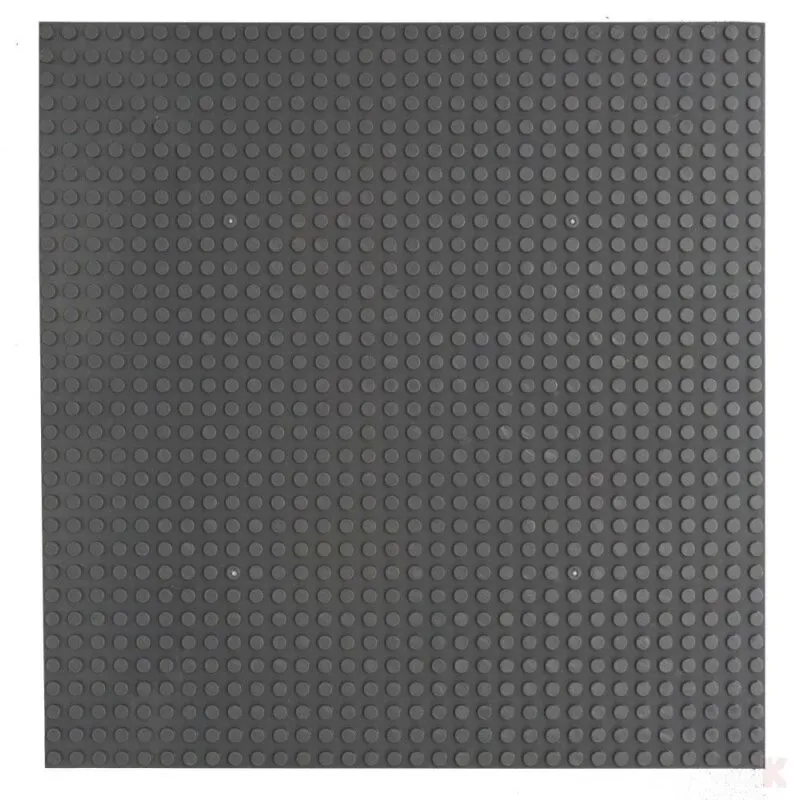 Klemos KL-20051 Klemmbaustein Grundplatte 32x32 Dunkelgrau beidseitig (25cmx25cm)