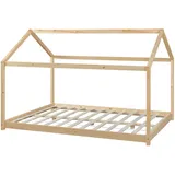 [en.casa] Kinderbett Cerro 140x200cm Holzfarben