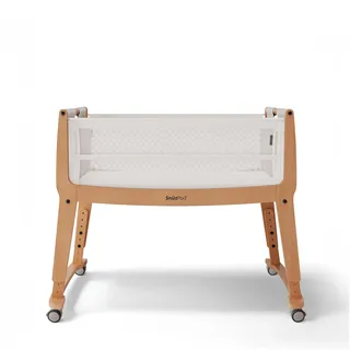 Snuz Pod Studio Next to Me Krippe – tragbares, leichtes Babybett mit Reißverschluss an der Wand, 3D atmungsaktive Matratze und 6 Höheneinstellungen – ideales Heim- und Reisebett mit Rollen, Stockholm