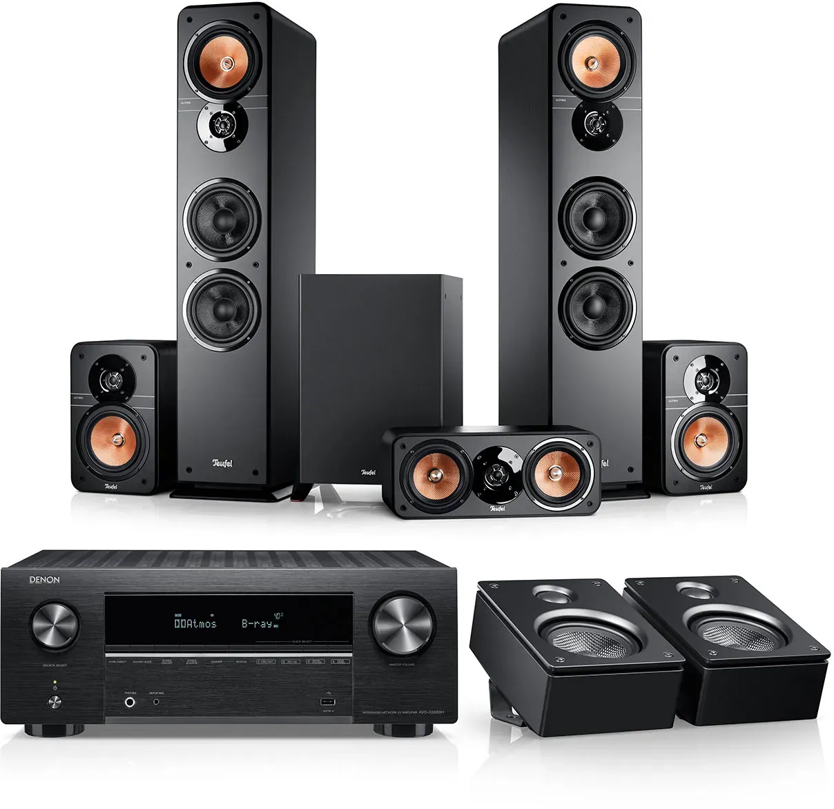 ULTIMA 40 Surround + Denon X3800H para Dolby Atmos