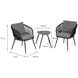 Greemotion Lyon Set 3-tlg. anthrazit