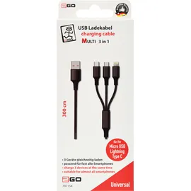 2Go USB 3.0 3 m Schwarz