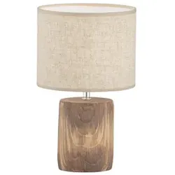 Fischer & Honsel Tischleuchte »Malik«, Höhe: 35 cm, E14 - braun