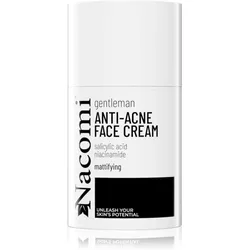 Nacomi Gentleman Feuchtigkeit spendende und mattierende Creme für die Gesichtshaut mit Akne für Herren 50 ml