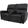 MCW Kinosessel MCW-K17 Kunstleder 2er 140 x 90 x 100 cm Schwarz mit Getränkehalter
