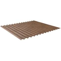 Wellblech Dach 76/18 | Profilblech | Stahl | Beschichtung Struktur Holzoptik | Stärke 0,5 mm