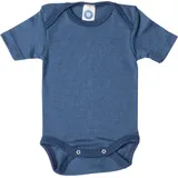 cosilana Cosilana, Baby Kurzarm-Body aus Bio Wolle, / Seide Marine 62/68