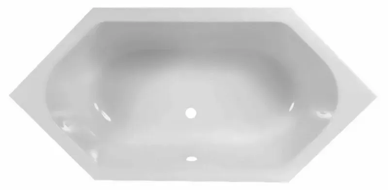 6-Eck-Badewanne Rügen 190x90x45cm