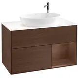 Villeroy & Boch Waschtischunterschrank 2 Auszüge 100 x 60,3 x 50,1 cm Weiß Matt