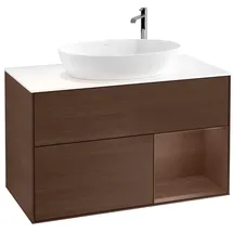Villeroy & Boch Waschtischunterschrank 2 Auszüge 100 x 60,3 x 50,1 cm Weiß Matt