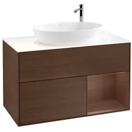 Villeroy & Boch Waschtischunterschrank 2 Auszüge 100 x 60,3 x 50,1 cm Weiß Matt