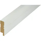 Kosche Sockelleiste 'Avantgarde' gerade Grundierfolie weiß 2500 x 69 x 19 mm