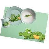 Ritzenhoff & Breker HAPPY ZOO Kindergeschirr + Tischmatte Krokodil