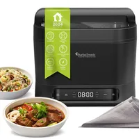 Asanzo TurboTronic Elektrischer Multikocher Neues Modell 2024 4L Schwarz Dampfkocher, Reiskocher, Slow-Cooker, Küchenmaschine, 1200W, Timer,