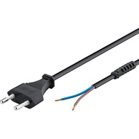 Goobay 50502 Euro Kabel zum Konfektionieren, 1.5 m, Schwarz