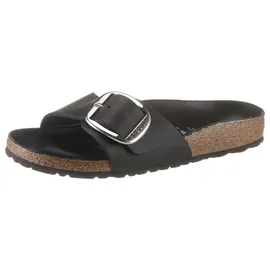 Birkenstock Madrid Big Buckle Nubukleder geölt schwarz 37