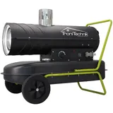 TroniTechnik Heizkanone Heizgebläse Diesel 20kW Luftauslass 36l Tank Tragegriff Räder