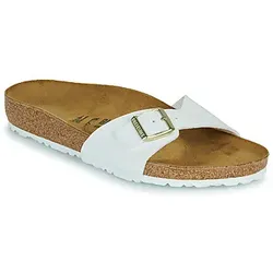 BIRKENSTOCK  Pantoffeln Madrid BF Patent White  in Weiss, 40
