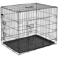 Kerbl Gittertransportbox 92 x 63 x 74 cm Schwarz