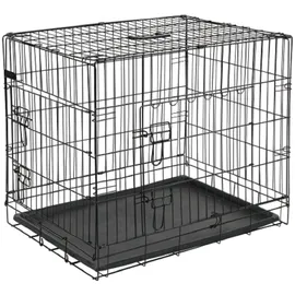 Kerbl Gittertransportbox 92 x 63 x 74 cm Schwarz